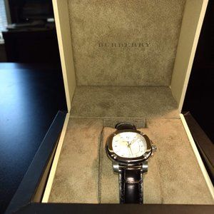 Burberry Diamond Alligator Strap Black Watch
